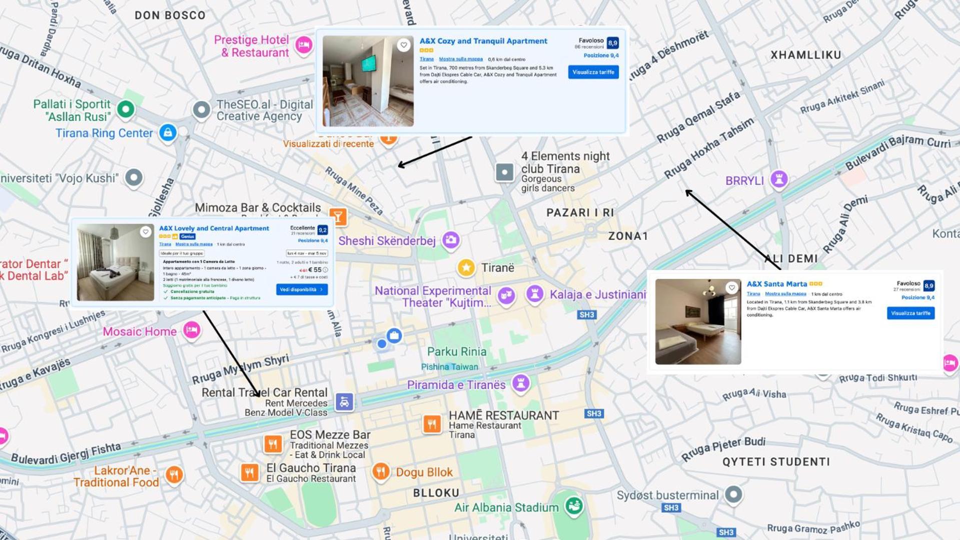 A&X Lovely And Central Apartment - 24H Self Check-In Тирана Экстерьер фото